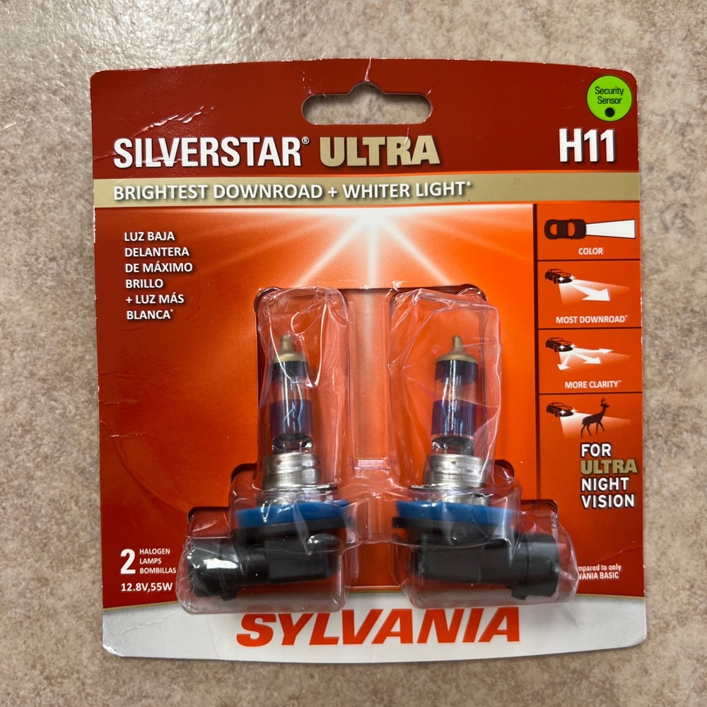 Sylvania SilverStar Ultra H11 Headlight Bulbs